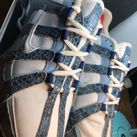 Womens Sz7 Nike SHOX Turbo Snakeskin Ice Blue - Picture 3 of 7
